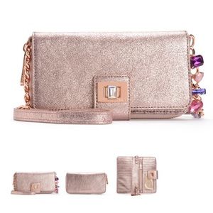 Juicy Couture Clash Leather Crossbody Wallet
